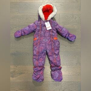 Gusti girls purple one piece snowsuit 18M NWT retail $225